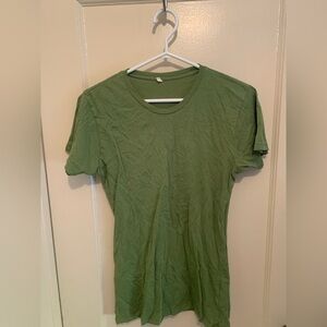 Brand New Alternative Apparel Olive Green 100% Egyptian Cotton T-Shirt SZ L
